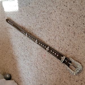 Girls Nocona Belt Co pink cross belt